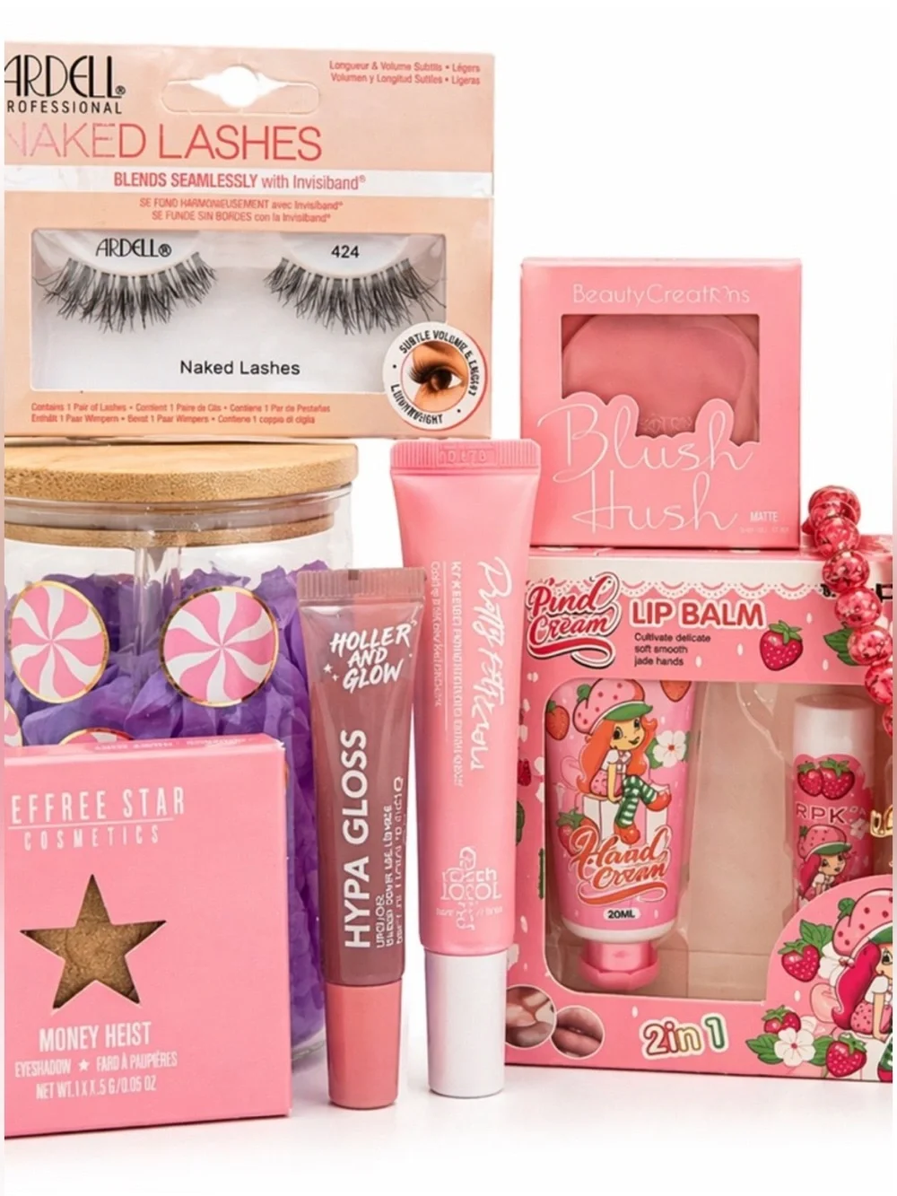Ardell Pink Cosmetic Gift Set with Naked Lashes NEW Giftable